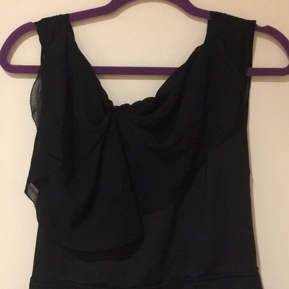 Black dress with sheer black back ties - Picture 2 of 6